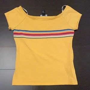 FOREVER 21, YELLOW SHIRT, SIZE SMALL